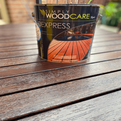 How To Restain Outdoor Timber Furniture Crockers Paint & Wallpaper