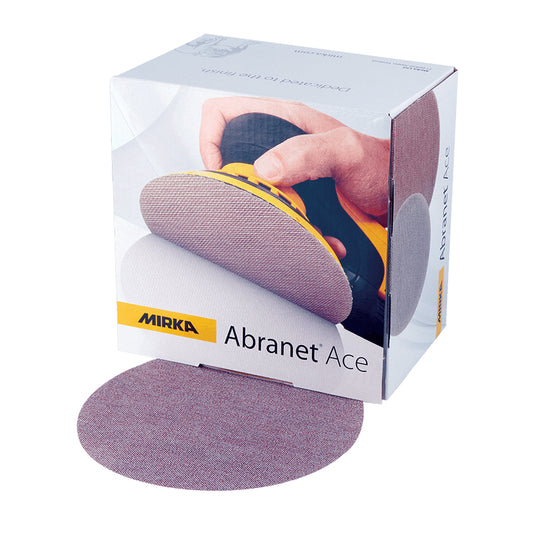 ABRANET ACE CERAMIC DISCS 125MM 5inch 50 Pack P180 - Crockers Paint & Wallpaper
