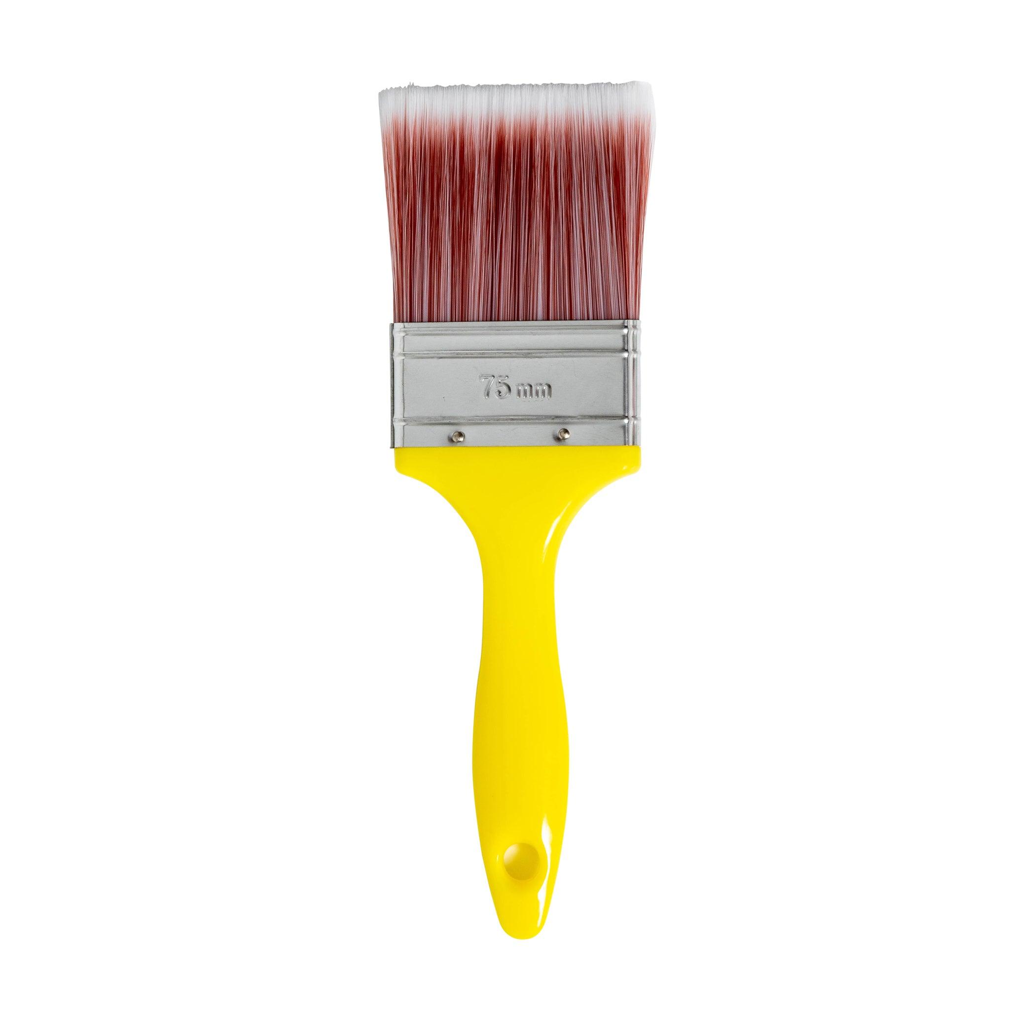 Budget Quality Yellow Paint Brushes with Synthetic Bristle – Crockers