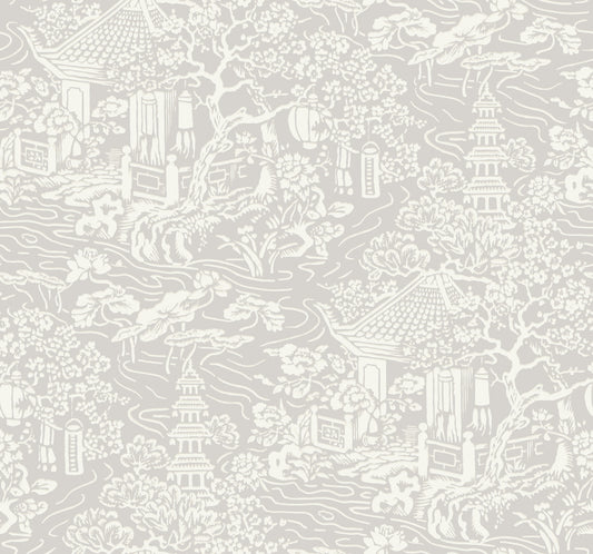 Ronald Redding Designs Tea Garden Chinoiserie Wallpaper - Crockers Paint & Wallpaper