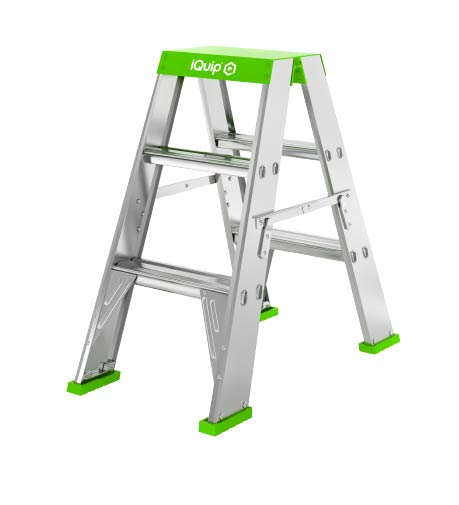 Iquip Ladder 3st 900mm Double Sided 170kg - Crockers Paint & Wallpaper