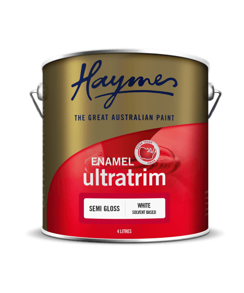 Haymes Trim Oil Based Enamel Semi Gloss White Crockers Paint & Wallpaper