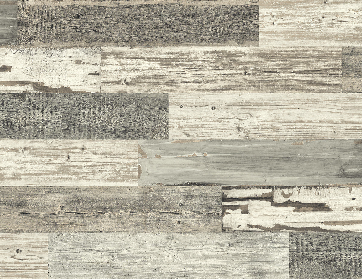 Modern Foundations Aged Timber Wallpaper - Crockers Paint & Wallpaper