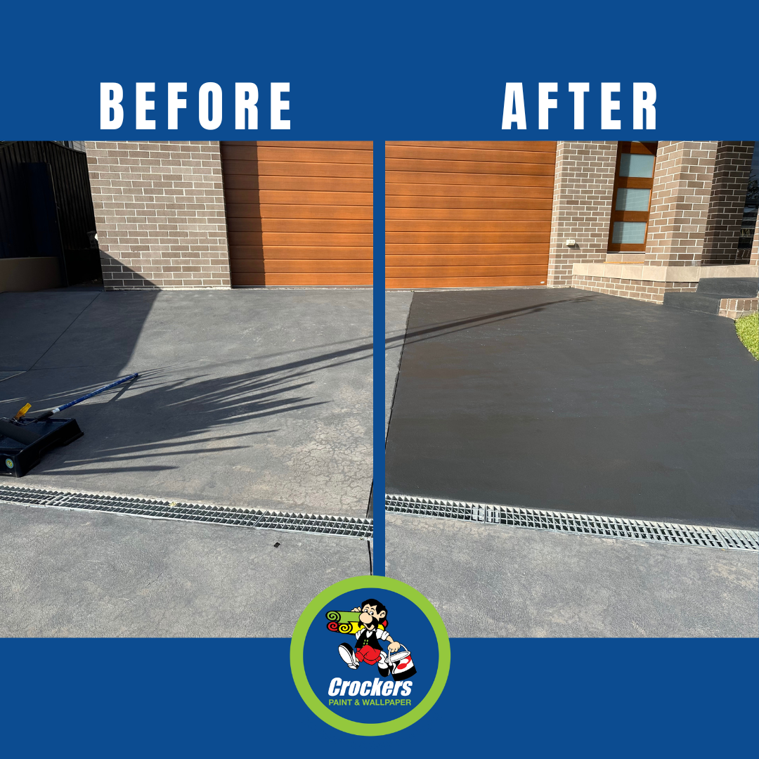 Haymes Paveshield Driveway Before and After Photo with the Colour Monument