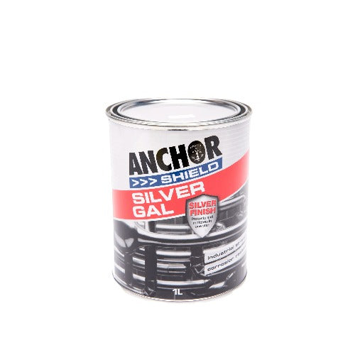 Anchor Shield Silver Gal Silver Galvanised Finish Paint - Crockers Paint & Wallpaper
