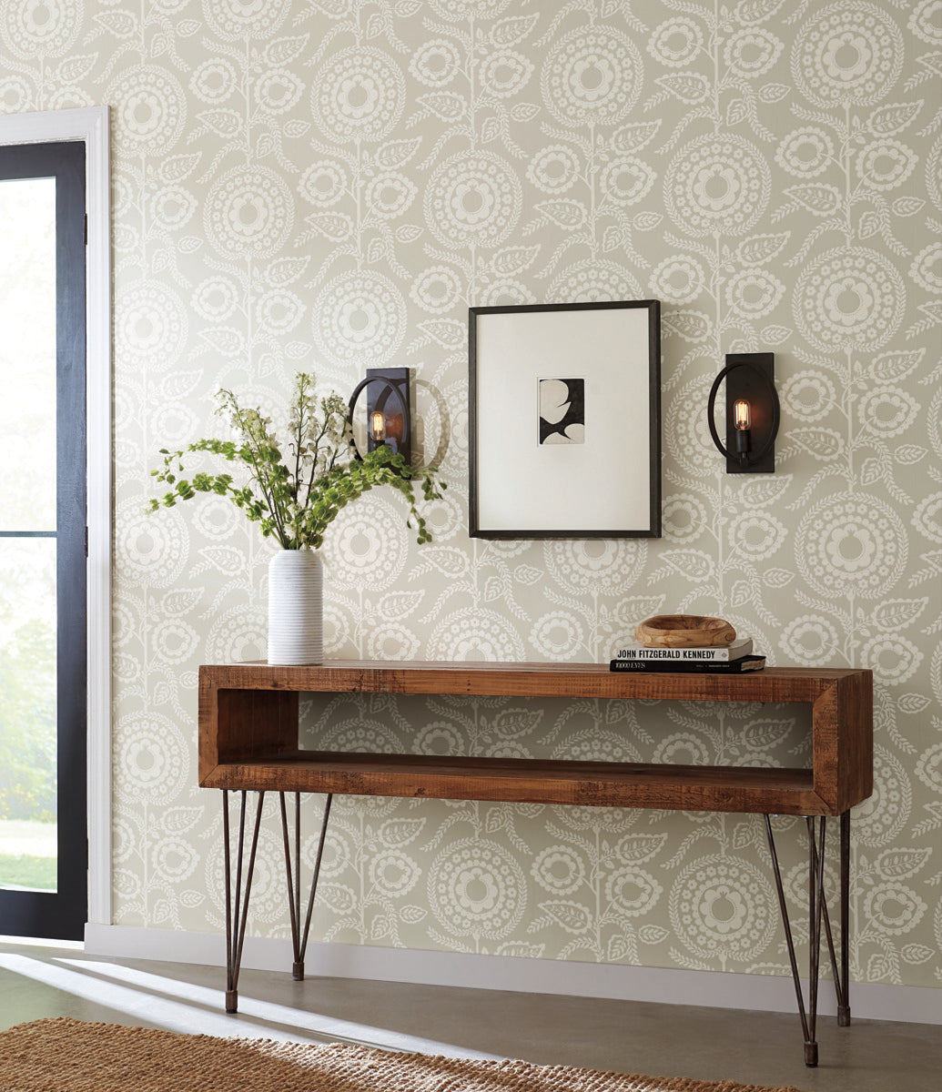 Silhouettes Wallpaper Pomegranate Bloom - Crockers Paint & Wallpaper