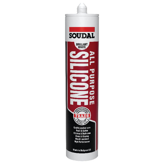 Soudal Trade Silicone CLEAR - Crockers Paint & Wallpaper