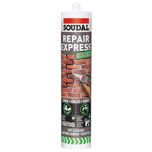 Soudal Repair Express Cement Filler 290ml - Crockers Paint & Wallpaper