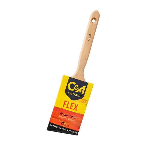 Flex Angle Sash Cutting In Brush with Wooden Handle