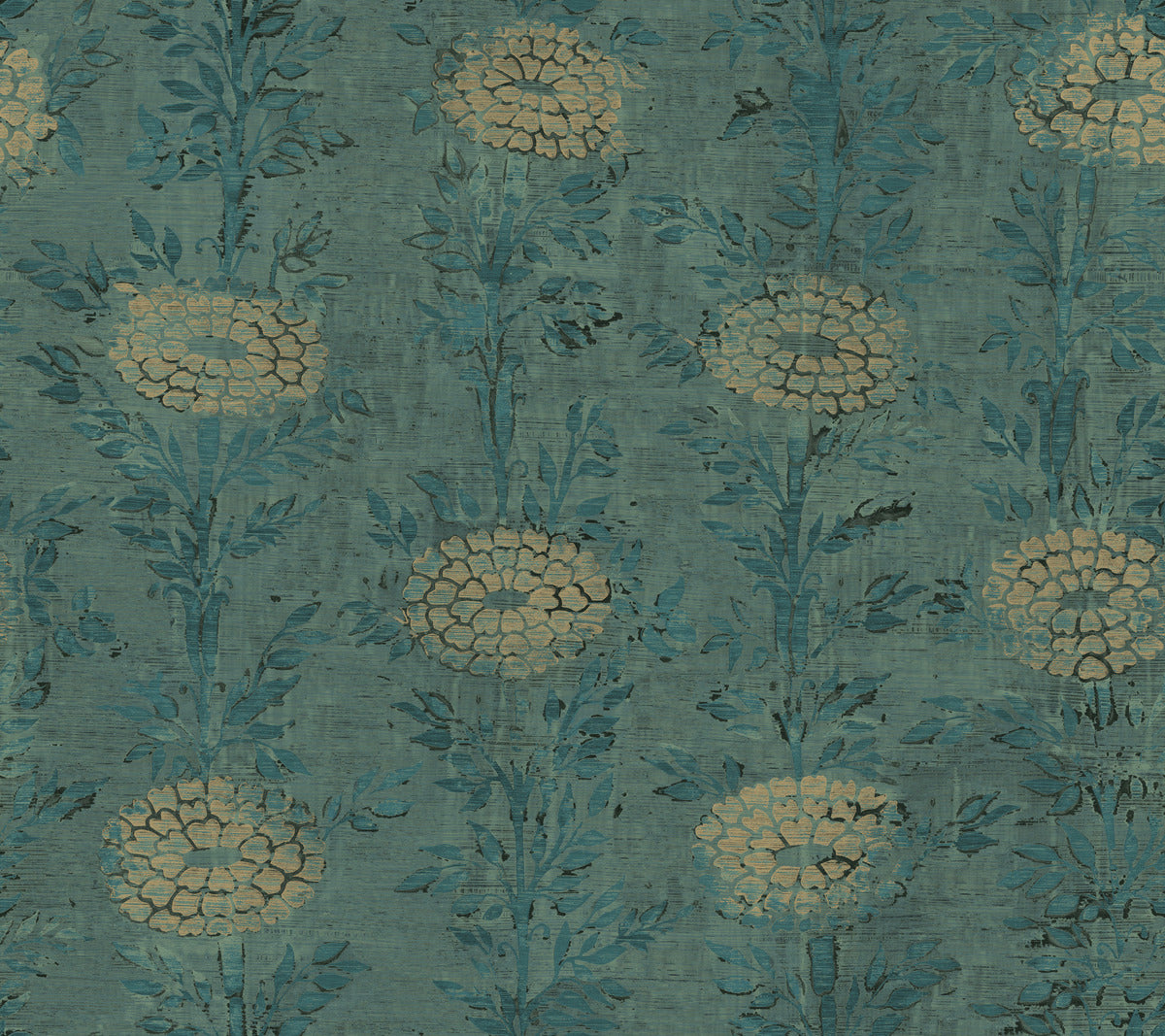 Ronald Redding Designs Tea Garden French Marigold Wallpaper - Crockers Paint & Wallpaper
