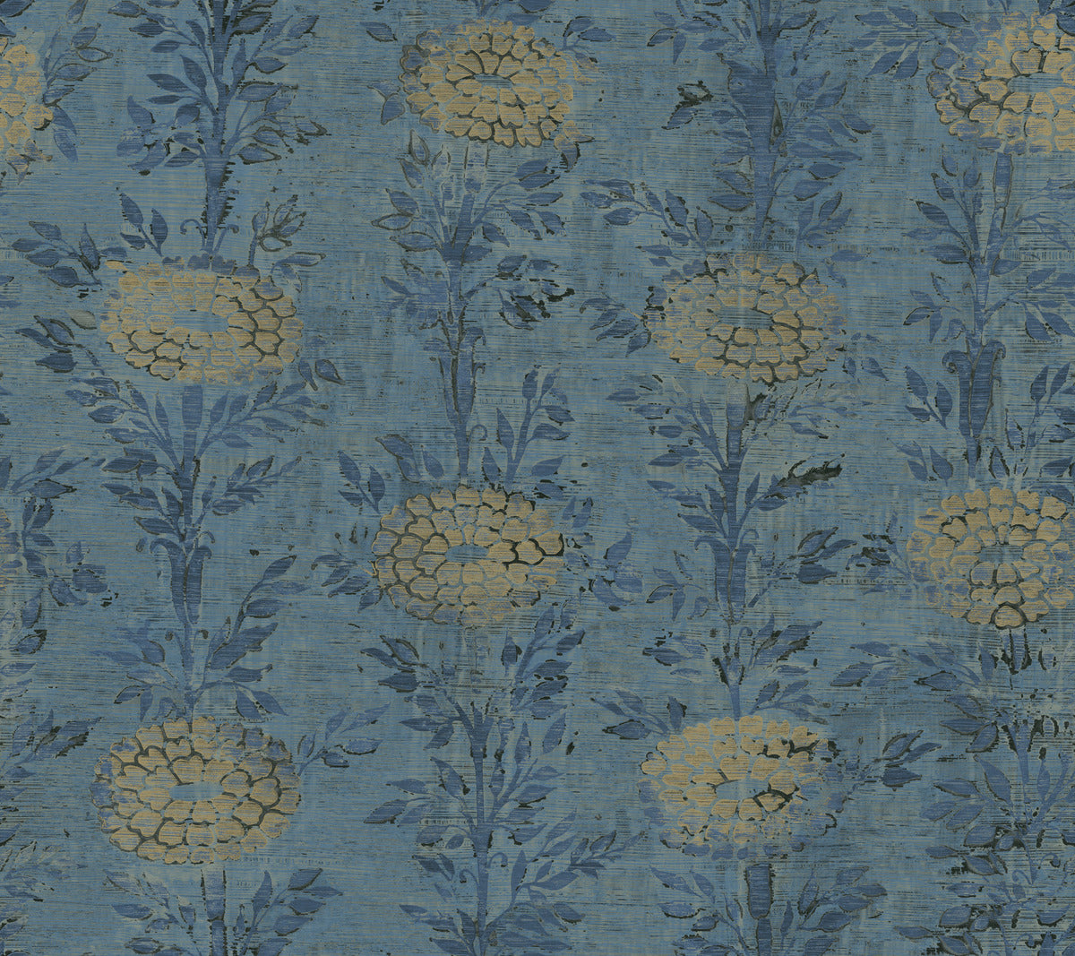 Ronald Redding Designs Tea Garden French Marigold Wallpaper - Crockers Paint & Wallpaper