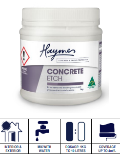 Haymes Concrete Etch - Crockers Paint & Wallpaper