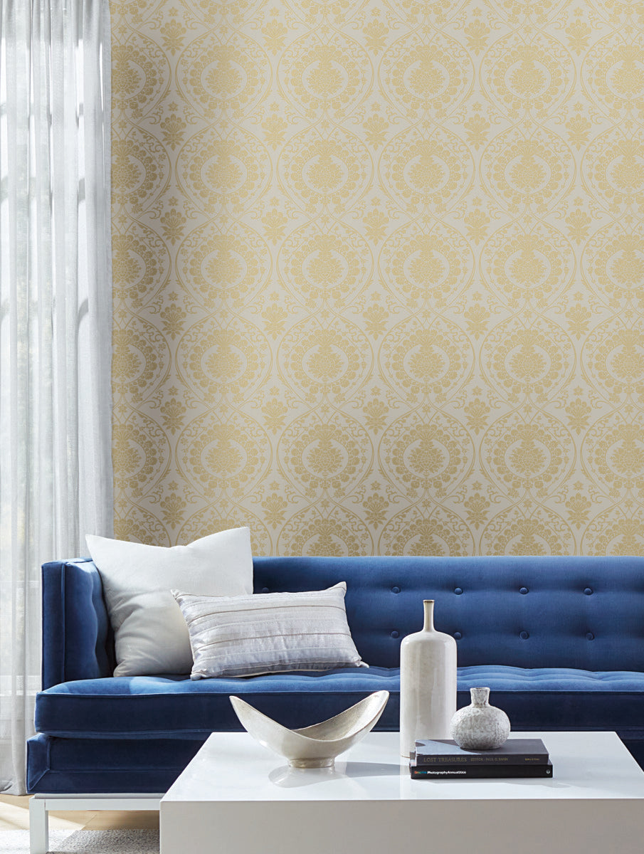 Damask Resource Library Imperial Damask Wallpaper - Crockers Paint & Wallpaper