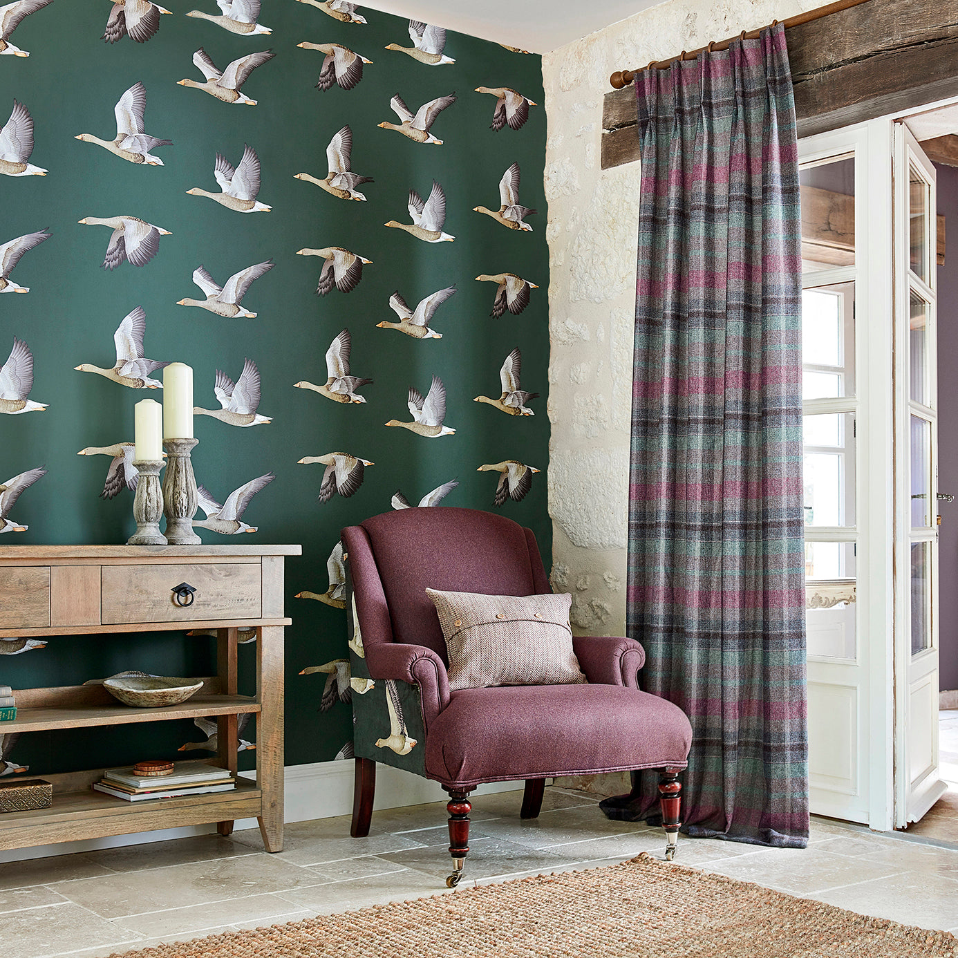 Aboretum Wallpaper Elysian Geese - Crockers Paint & Wallpaper