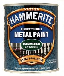 Direct to Rust Metal Paint Hammerite Hammered Black - Crockers Paint & Wallpaper