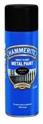 Direct to Rust Metal Paint Hammerite Smooth Gloss Black - Crockers Paint & Wallpaper