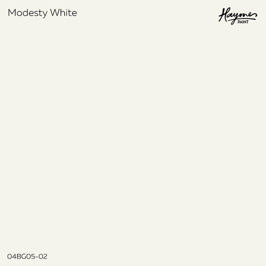 Haymes Modesty White - Crockers Paint & Wallpaper