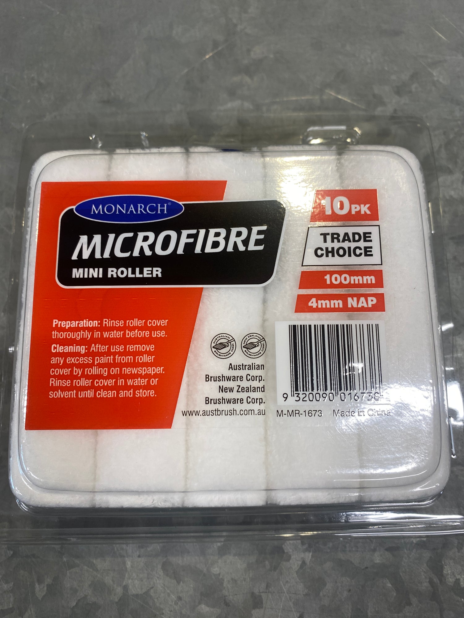 Monarch Microfibre Roller Kit & Accessories 100mm (4mm pile) - Crockers Paint & Wallpaper