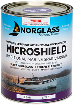 Norglass Microshield Marine Varnish Clear GLOSS - Crockers Paint & Wallpaper