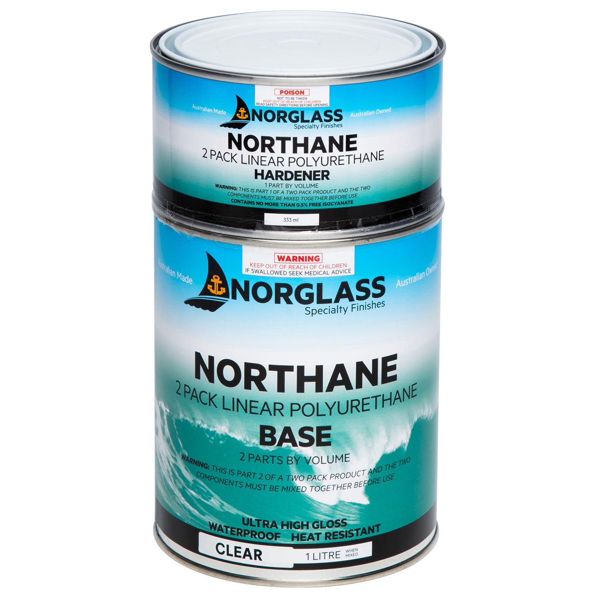 Norglass Northane Clear SATIN (2 pack) - Crockers Paint & Wallpaper