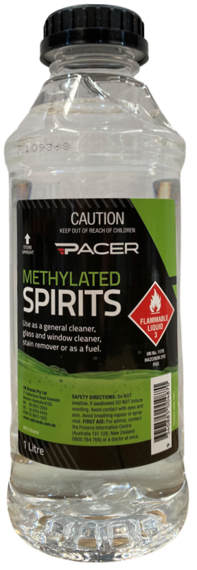 Pacer Methylated Spirits (Metho) - Crockers Paint & Wallpaper