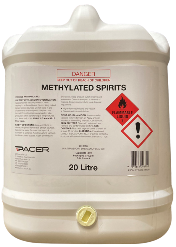 Pacer Methylated Spirits (Metho) - Crockers Paint & Wallpaper