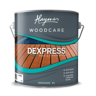 Haymes Dexpress ( Water based Decking Stain) - Crockers Paint & Wallpaper