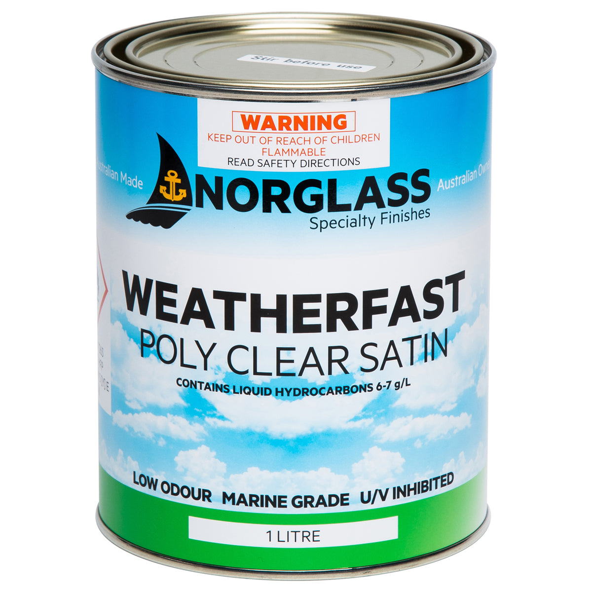 Norglass Weatherfast Poly Clear SATIN