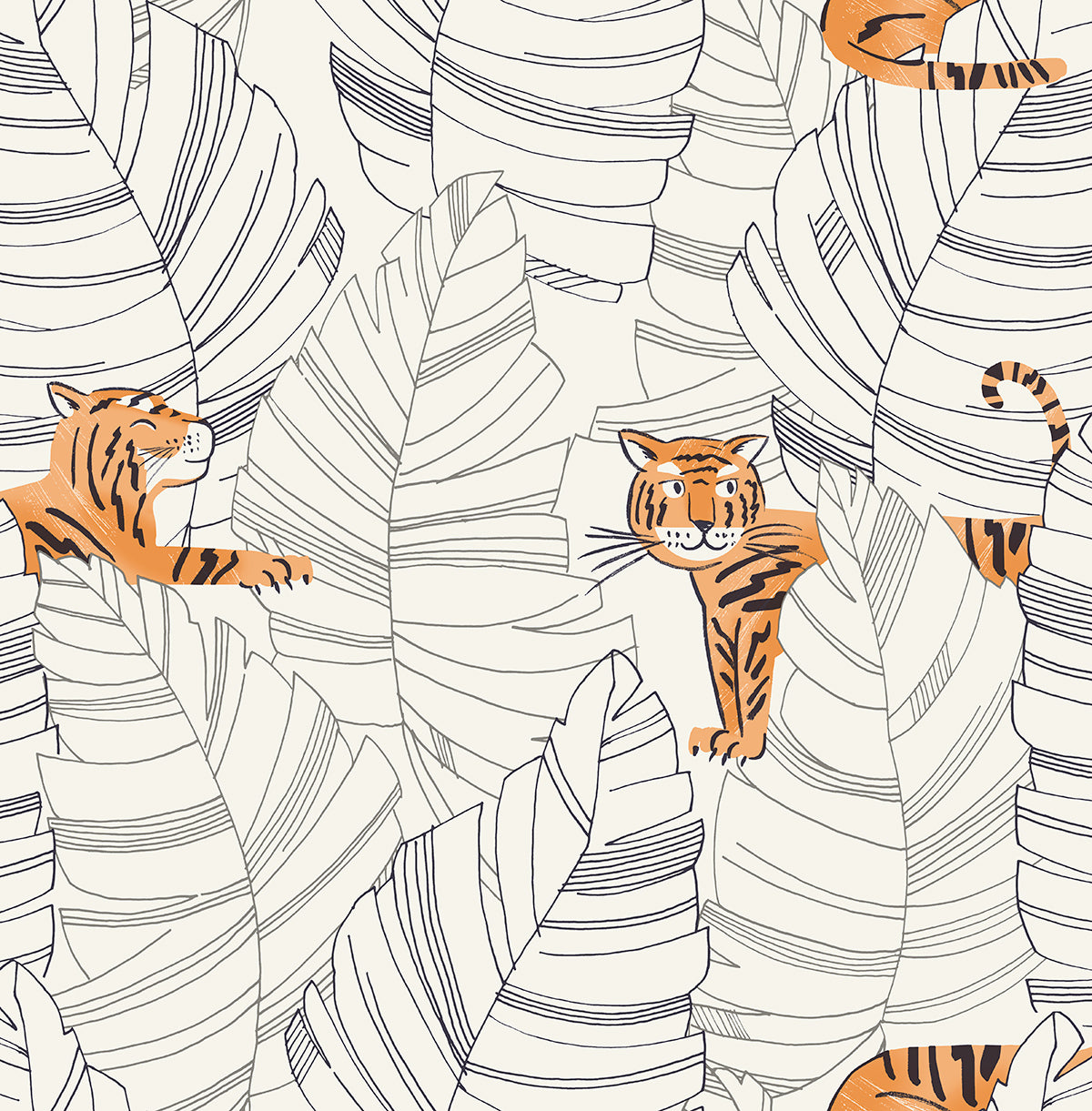 Daydreamers Wallpaper Tigers - Crockers Paint & Wallpaper