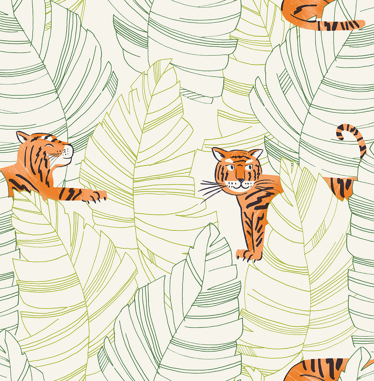 Daydreamers Wallpaper Tigers - Crockers Paint & Wallpaper