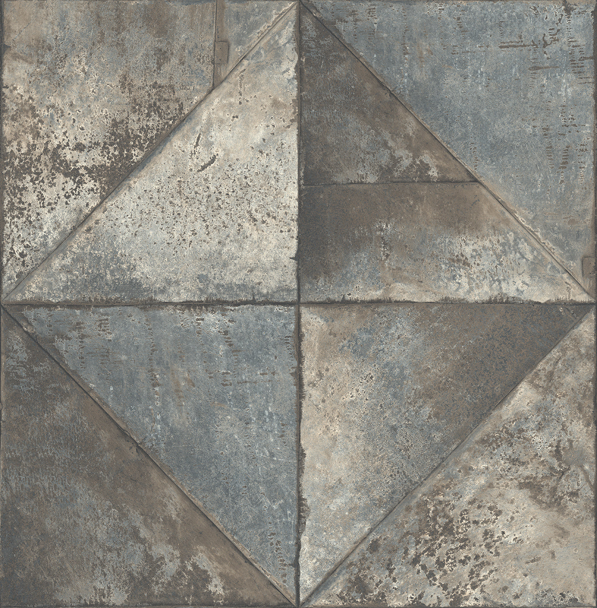 Modern Foundations Tin Wallpaper - Crockers Paint & Wallpaper