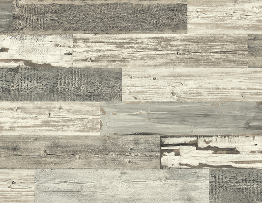 Modern Foundations Aged Timber Wallpaper - Crockers Paint & Wallpaper