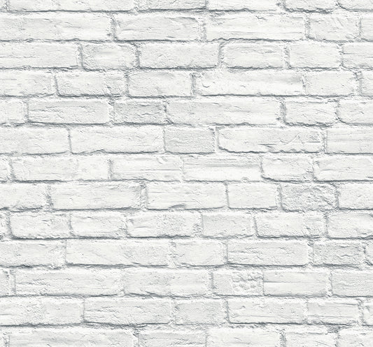 Daydreamers Wallpaper White Brick - Crockers Paint & Wallpaper